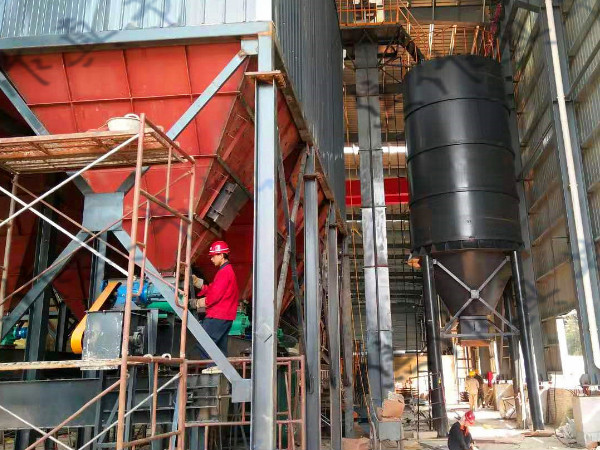 污泥烘干設備安裝現場 污泥烘干設備安裝現場